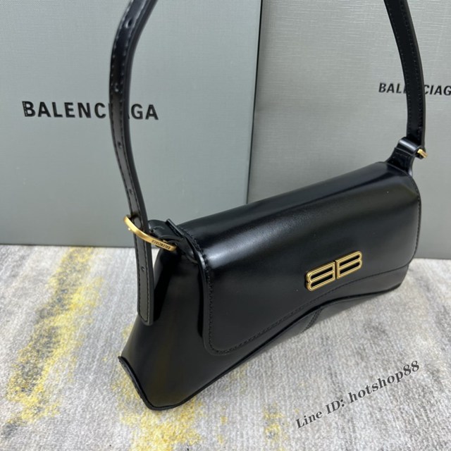 Balenciaga專櫃2022爆款XX系列腋下包 巴黎世家平紋黑肩背女包 fyj1261